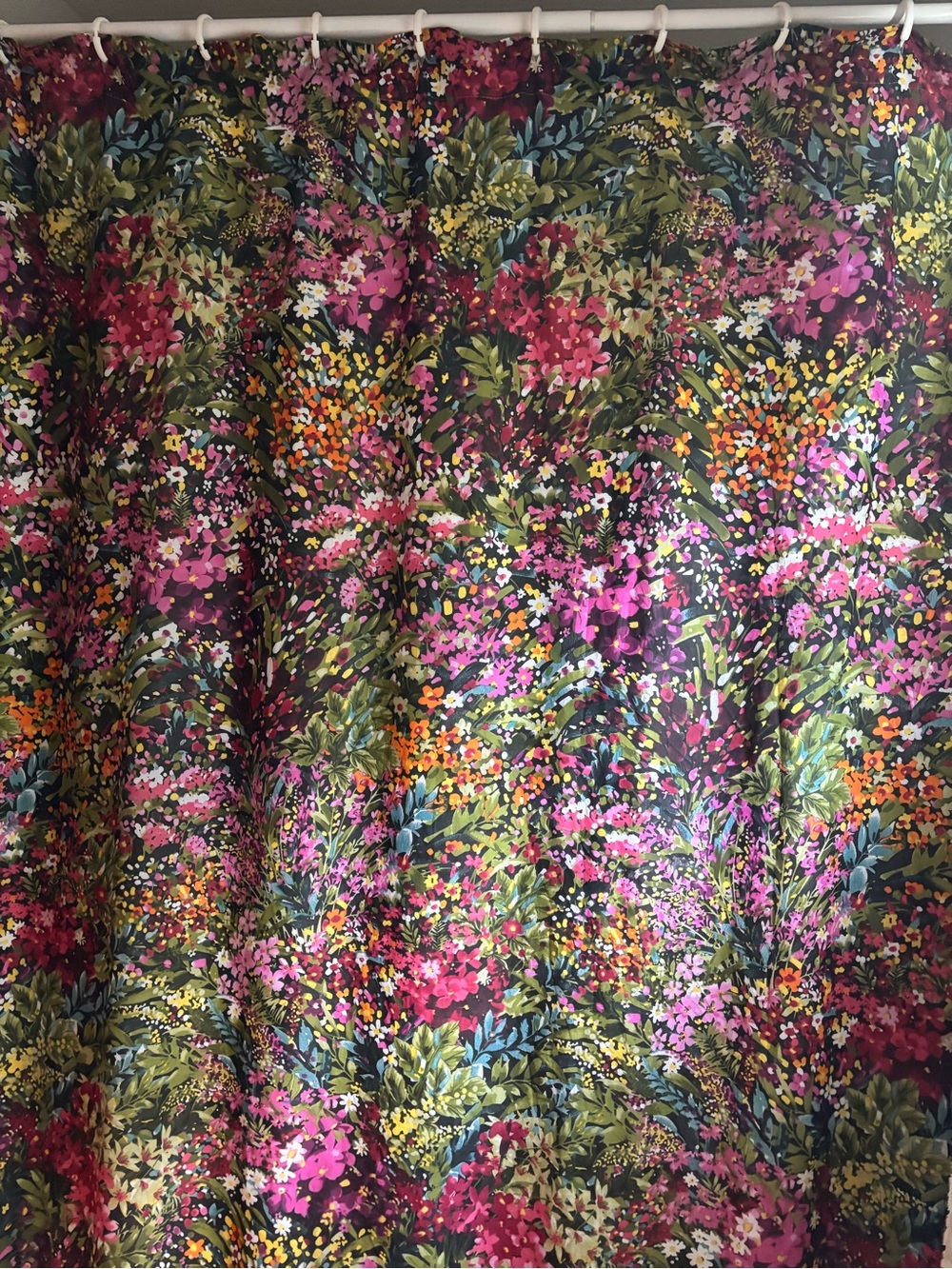 Levtex Home Basel Collection Cottagecore Boho Garden Floral Shower Curtain - Picture 3 of 4